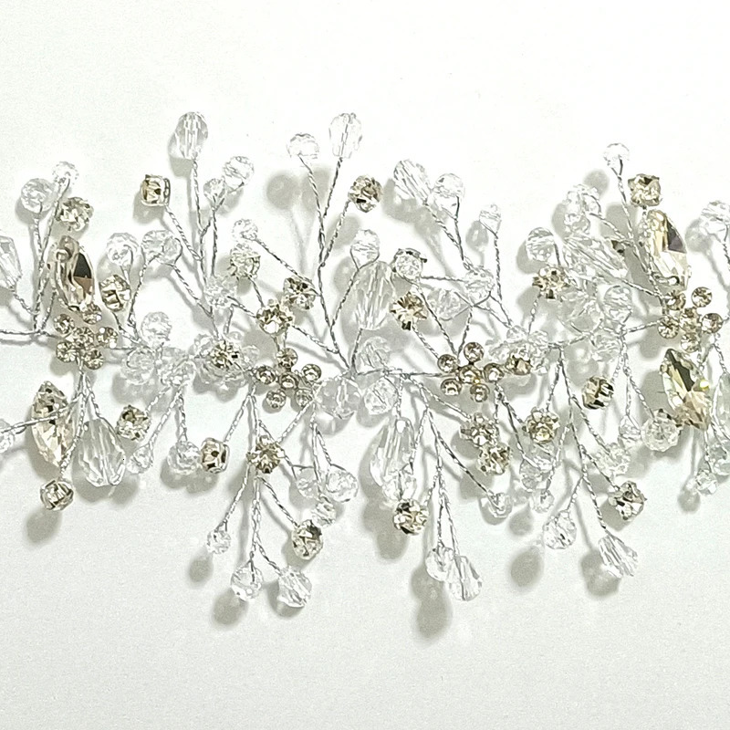 Pearl Crystal Wedding Hair Combs Accessories for Bridal Flower Headpiece Headband Bride ornaments Jewelry 250106