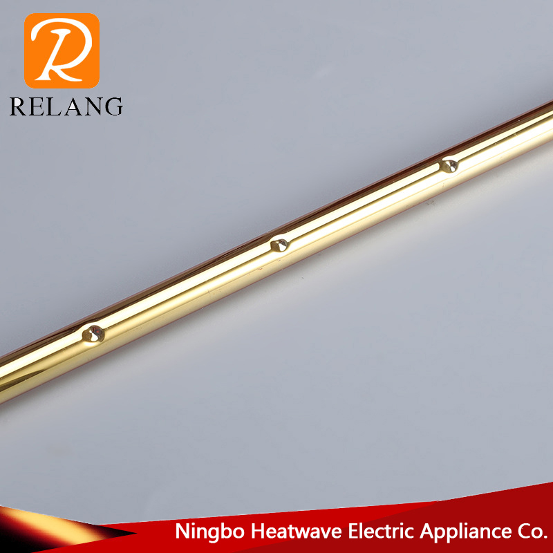 Manufacturers supply gold carbon butler carbon fiber heating tube yellow gold straight tube bath heater heater accessories