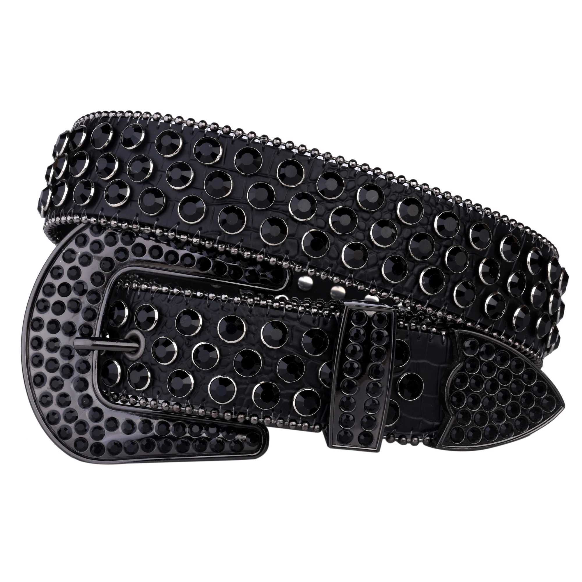 Studded Rhinestone Belts Women Fashion Belt Shiny Pu Leather Belt Wedding Party Belt Couple Valentines Gifts For GirlfriendsXJ250114