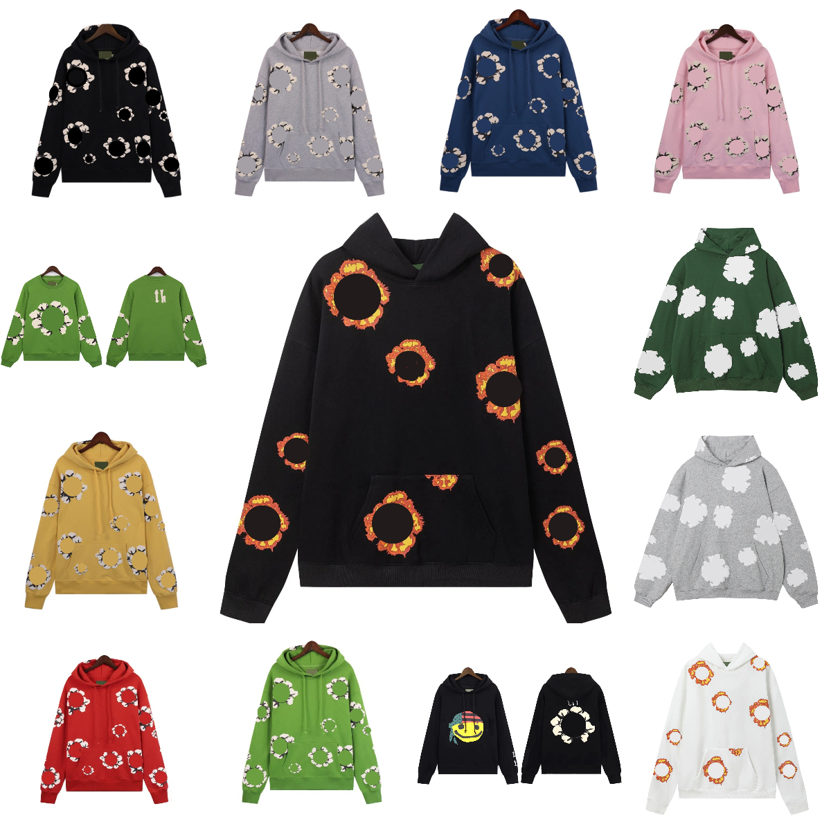 Men Hoodie Stylish Hoodie Mens Suits Unisex Designer Hooded Sweatshirt Retro Hip hop Loose Fit for Spring Autumn denims Hoodie 3d Printed