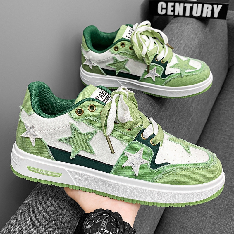 2025 men's shoes spring and summer niche original all-in-one board shoes youth Korean version of fashion casual sports star tide shoes
