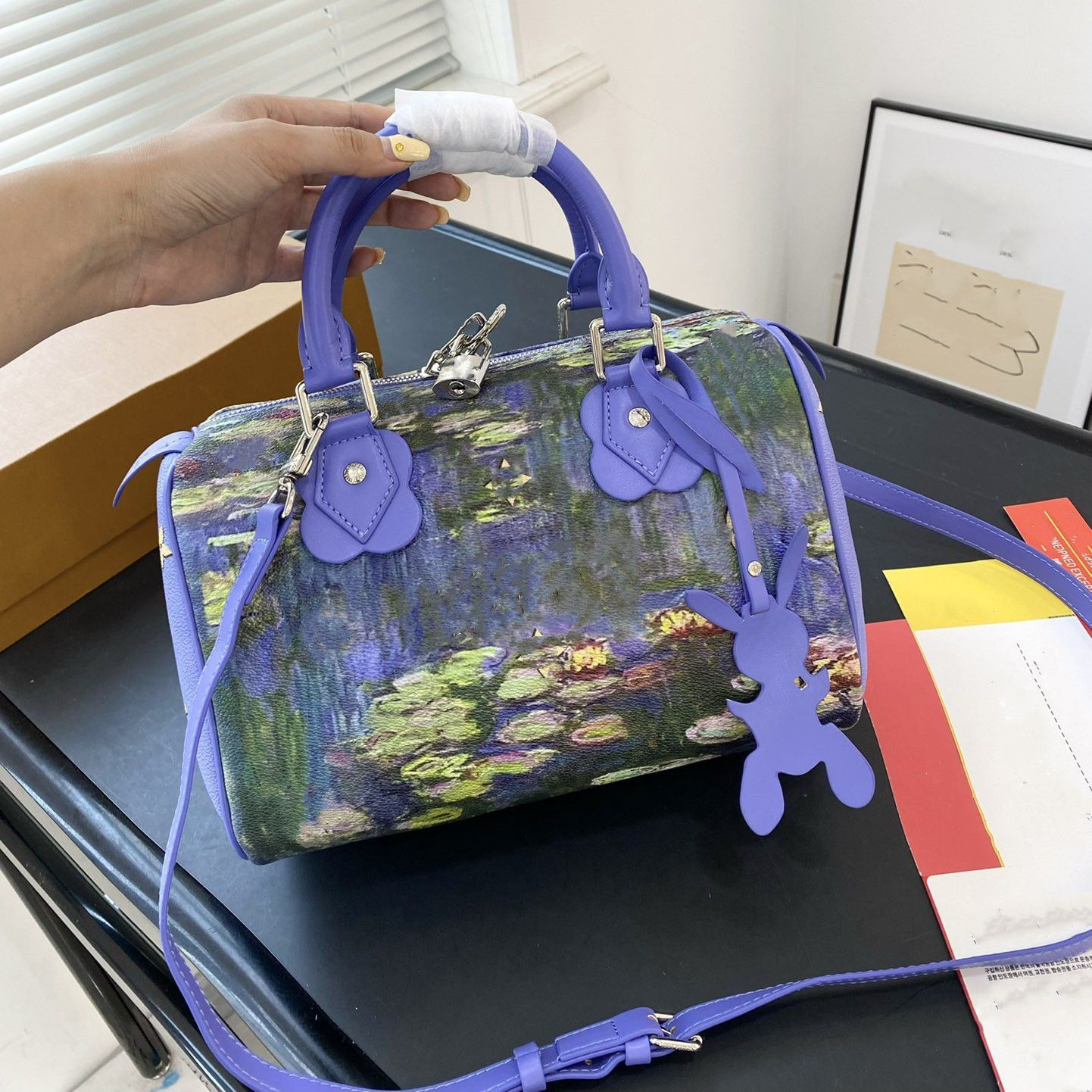 Duffel Bags pillow Oil Painting Monet Designer Tote Large Capacity Handbags Women Men Outdoor Lage Zipper Shoulder Bags Travel Bags