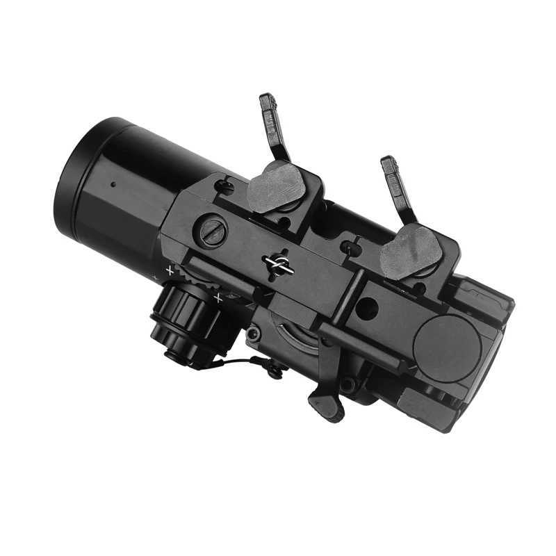 Riflescope x-4x Fixed Dual Purpose Scope With Mini Red Dot Sight Scope Hunting Scopes for Airsoft Air Guns WorkW241014