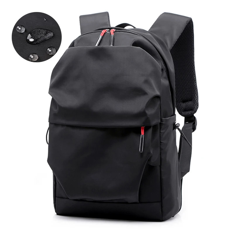 Multifunction Waterproof Backpack Men Student School Bags Notebook Backpacks Casual Pleated 15.6 Inch Laptop Bag For Men 250122