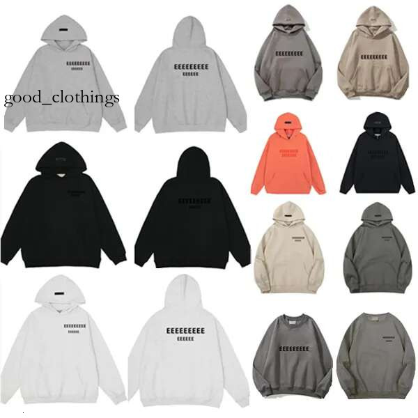 Essientals Hoodie Mens Esstinals Hoodies Designer Sweater For Men Cotton Casual Women Long Tops Essenstial Clothing Designer Hoodie Streetwear Hooded 5d3
