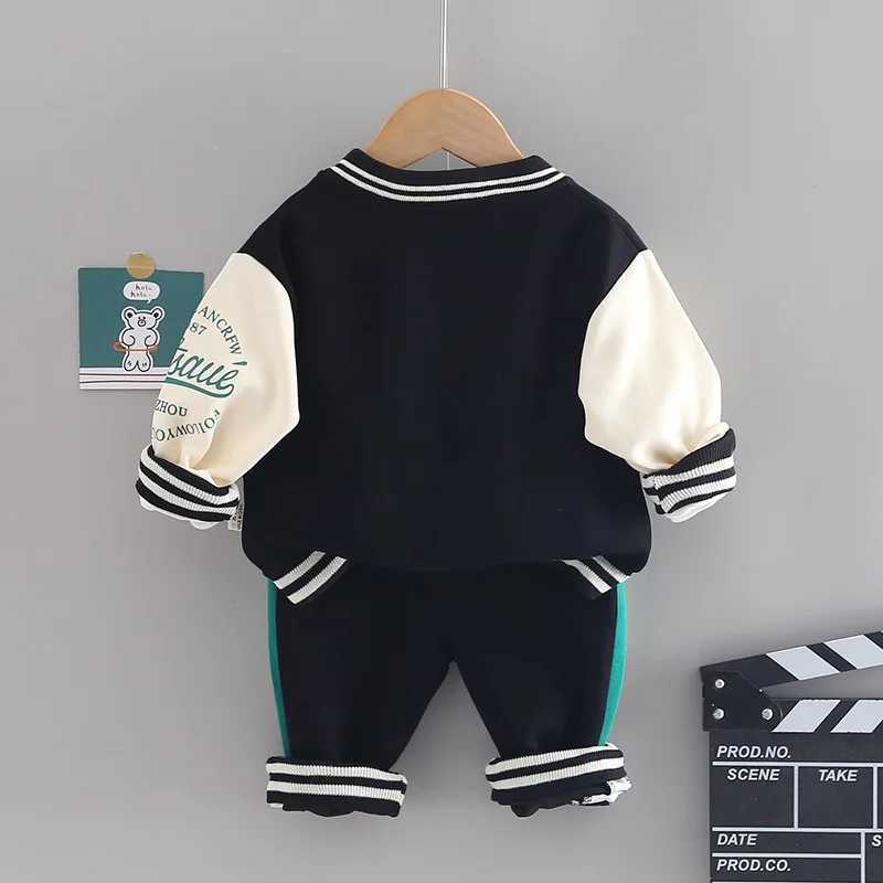 Clothing Sets Baby Boy Fall Clothes Boutique Outfits for Girls Long Sleeve Single Breasted Cardigan Coats Pants Infant Clothing Kids Sportwear Y241129