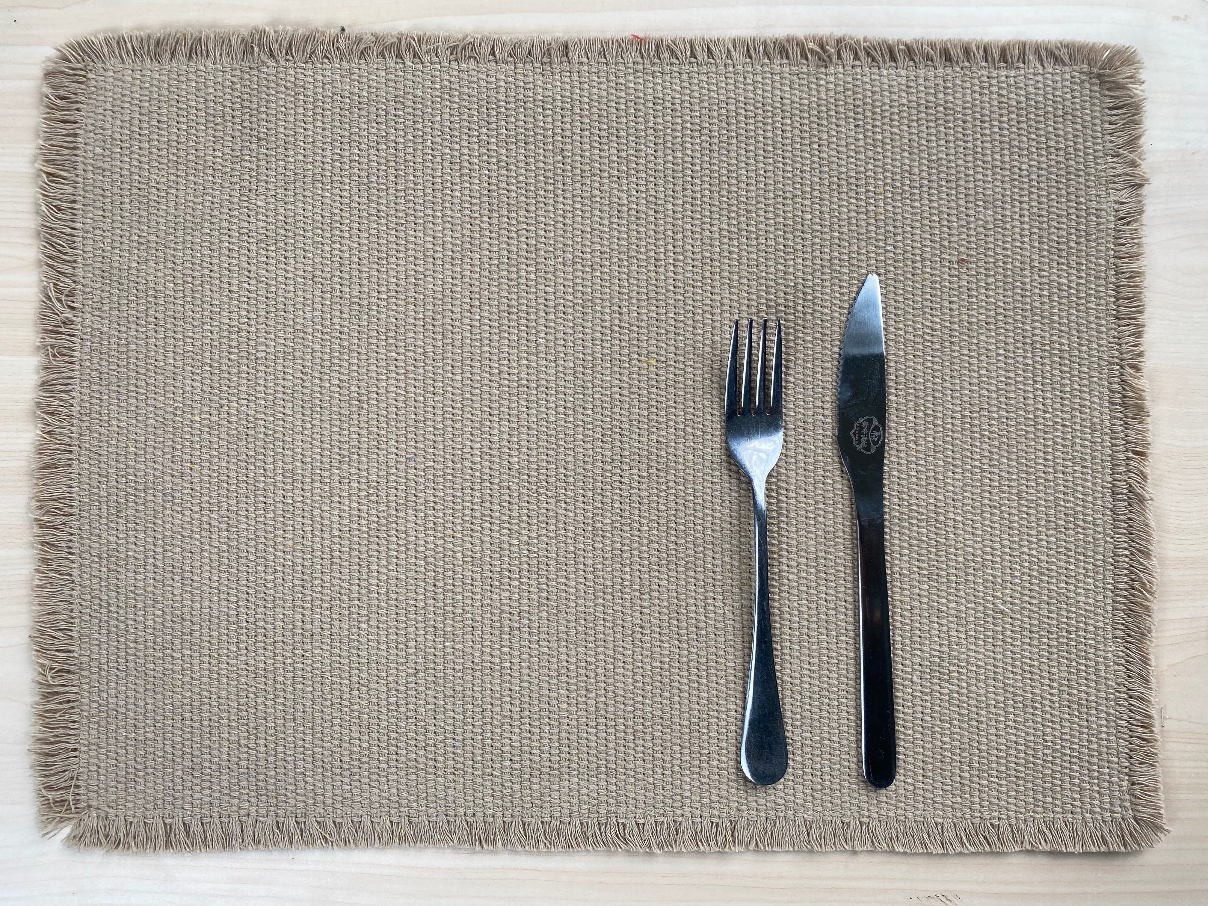 Heavyweight Cotton Kitchen Mat - Environmentally Conscious, Handmade Table Runner