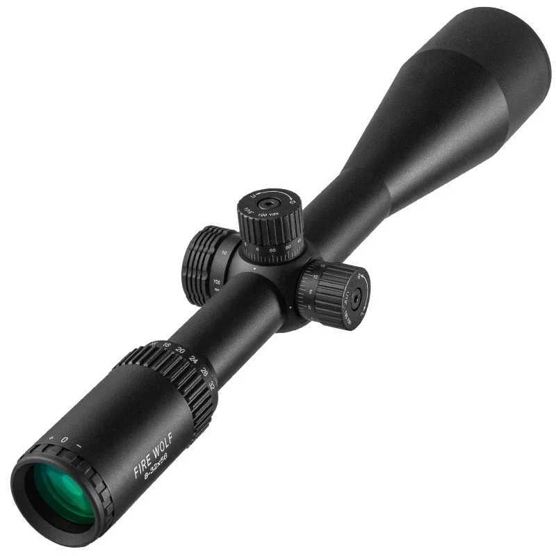 Tactics 8-32X56 Rifle Scope Side Optics Focus Black Matte For Hunting And Outdoor Use Riflescope Telescope SniperW241014