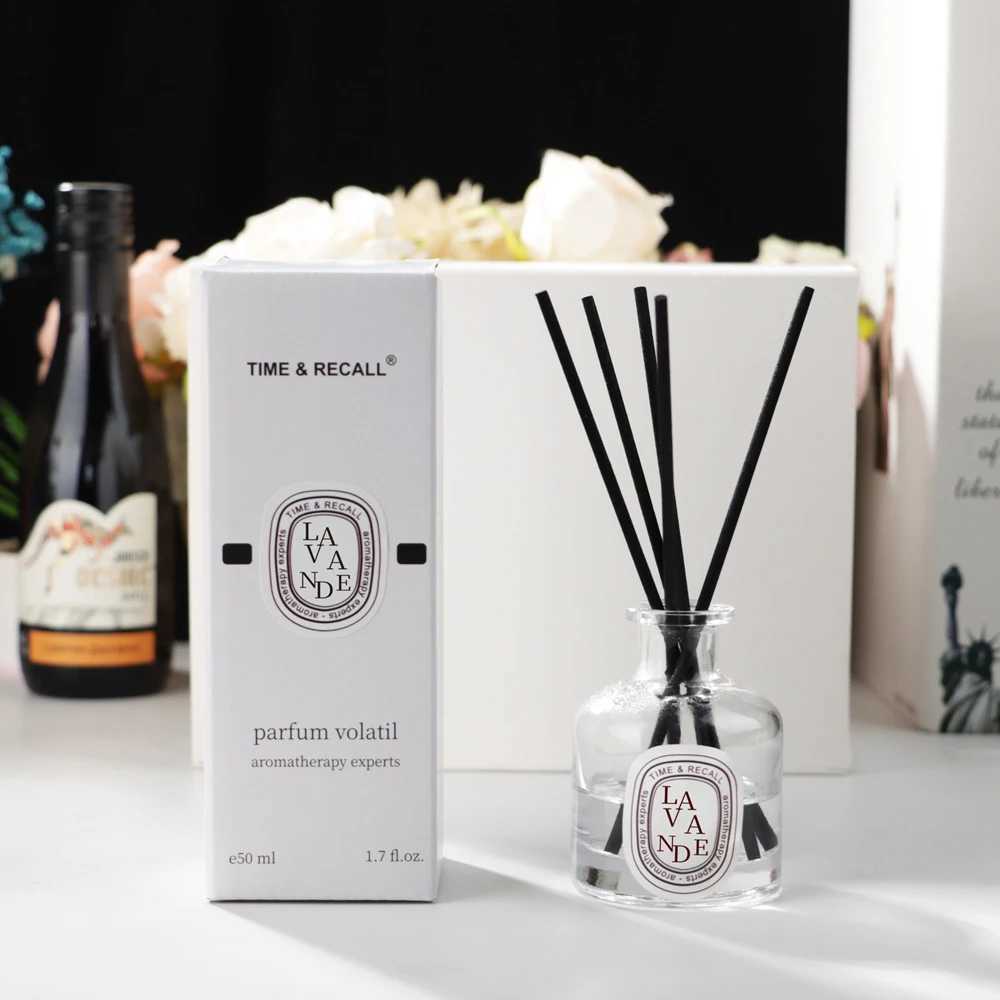 Scented Candle One 50ml Reed diffuser gift set household perfume oil with stick air freshener essential for bathroom accessories H250113 HZGI