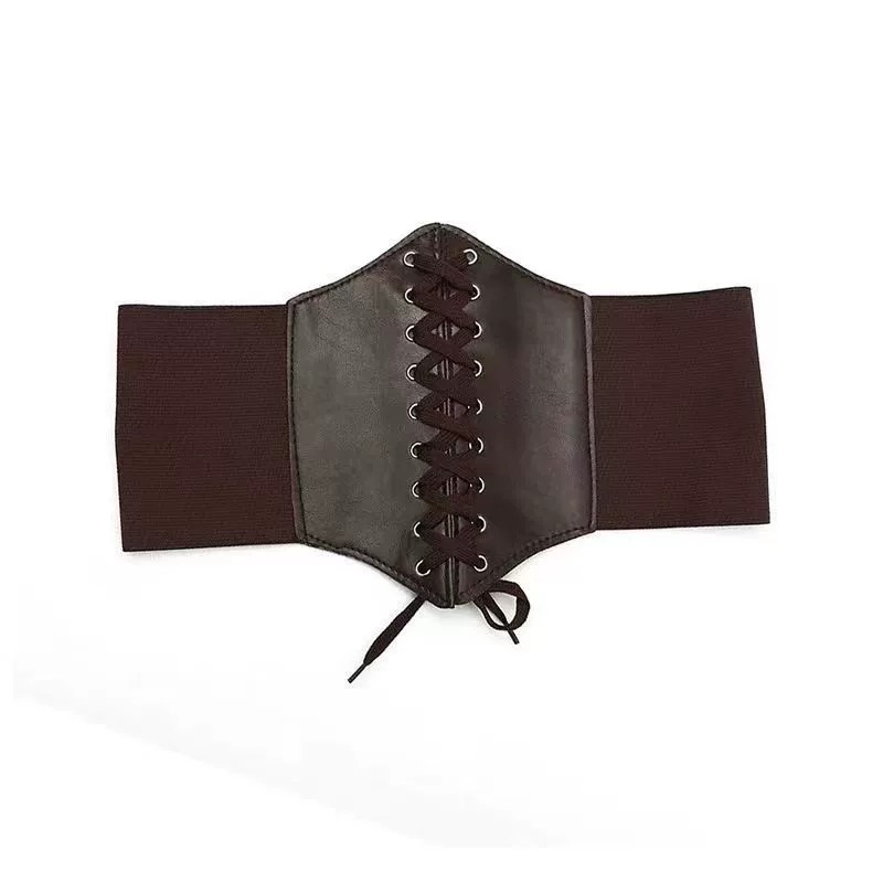 Decorative belt women's elastic girdle seal simple hundred with shirt dress four seasons trend wide straps skinny
