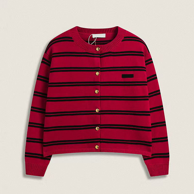 College womens sweater cardigan designer sweaters classic versatile long sleeved letter printed simple multi-color versatile casual loose women knitted sweater