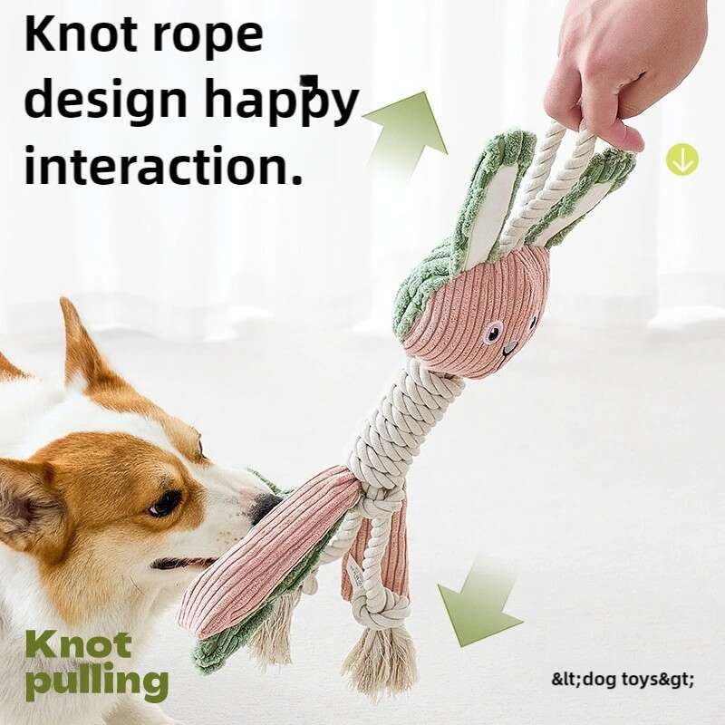 Fun Squeaky Dog Chew Toy, Durable Teething and Interactive Boredom Relief