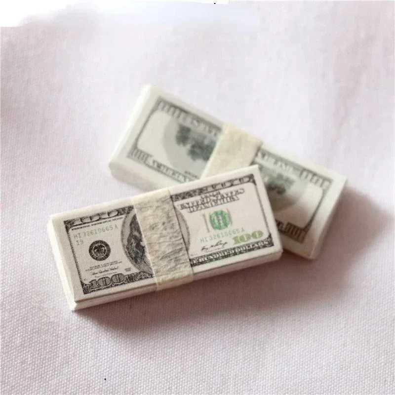 New Arrival 5 USD Euro bills bank props counterfeit currency mini currency bank models childrens dollhouse mini props toys behind the scenes decoratio