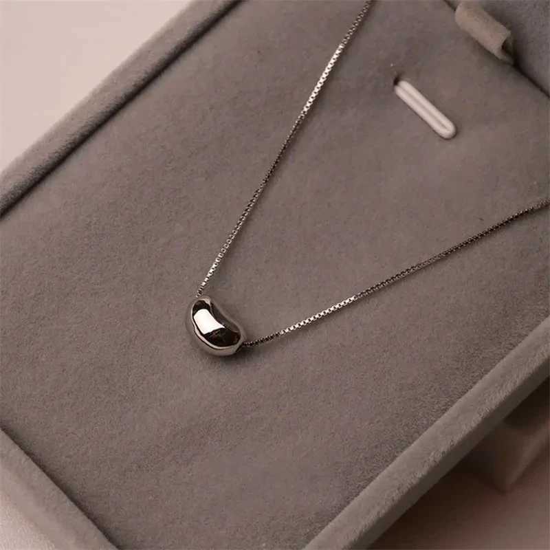 High Quality Silver Color Acacia Bean Pea Pendant Necklace Ladies Godd Gift Charm Fashion JewelryXJ250510