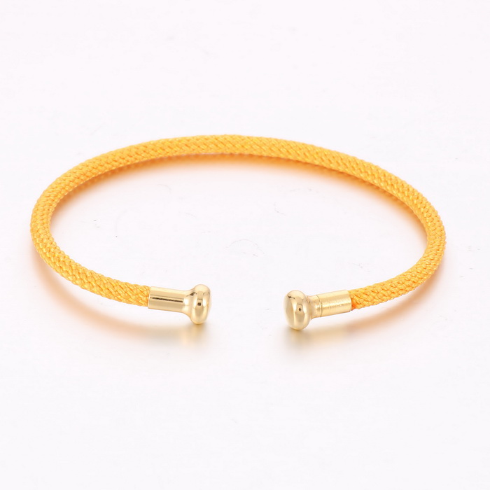 Hot Fashion Women Girls Silver Gold Stainless Steel Open Bead Bangle Bracelets Jewelry A Gift