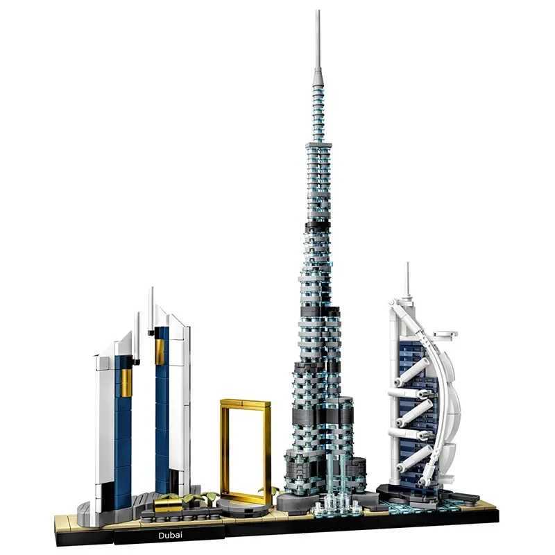 Architecture Paris Dubai London Sydney Chicago Shanghai Building Blocks Kit Bricks Classic On Model Kid Toys For Children Gift W250115