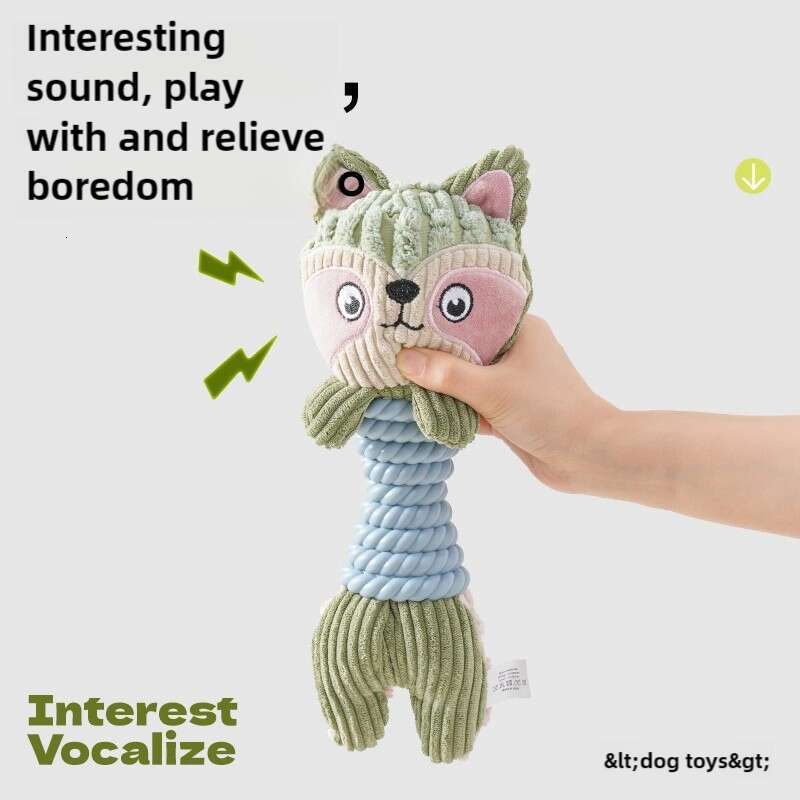 Fun Squeaky Dog Chew Toy, Durable Teething and Interactive Boredom Relief