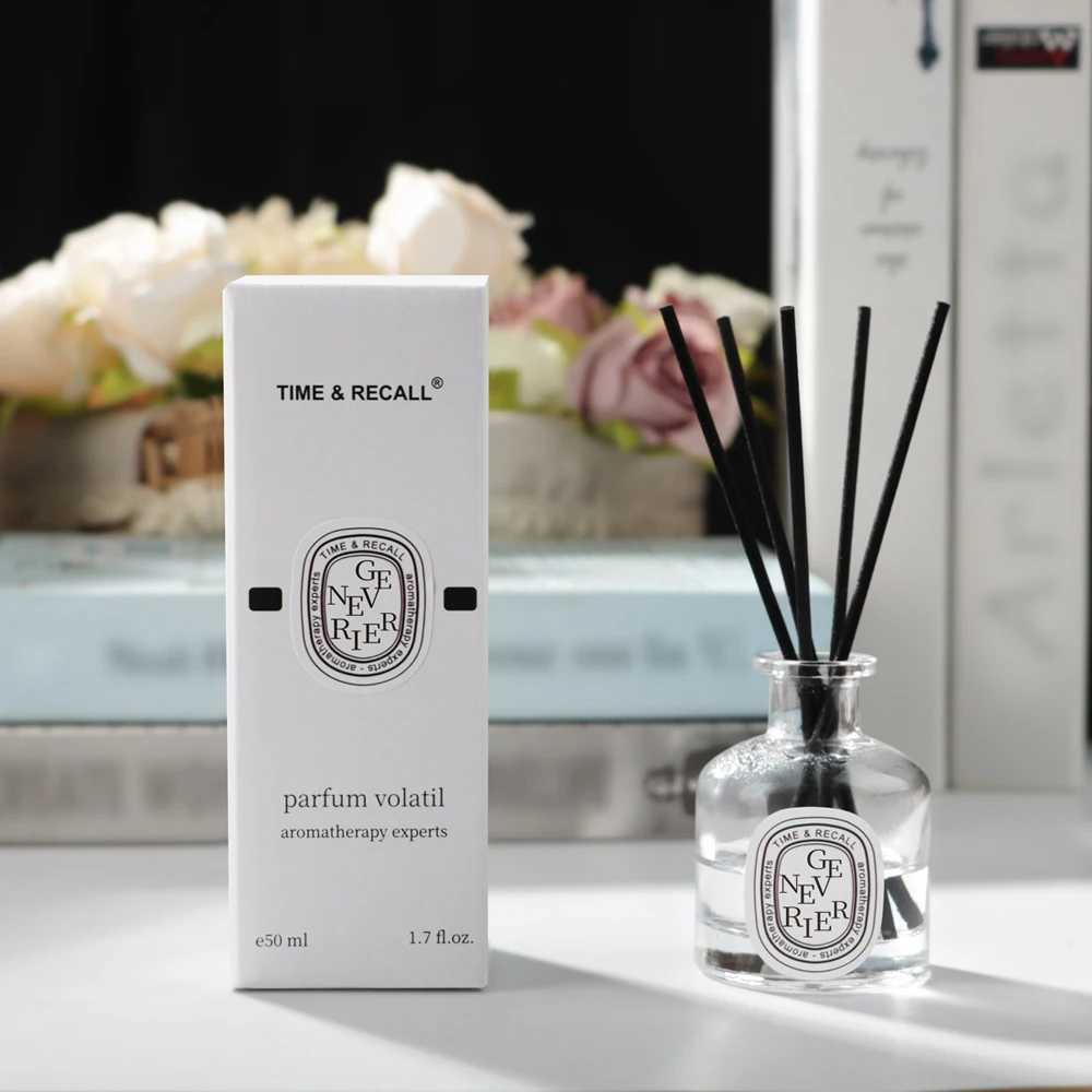 Scented Candle One 50ml Reed diffuser gift set household perfume oil with stick air freshener essential for bathroom accessories H250113 HZGI