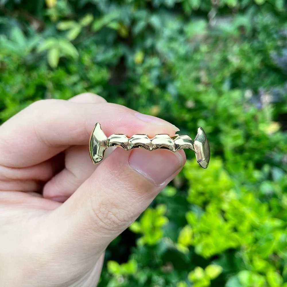 RACHELZ Hip Hop Glossy Teeth Grillz Fangs Trend Mouth Tooth Caps Decor For Women Men Jewelry Halloween Jewelry GiftXJ250114