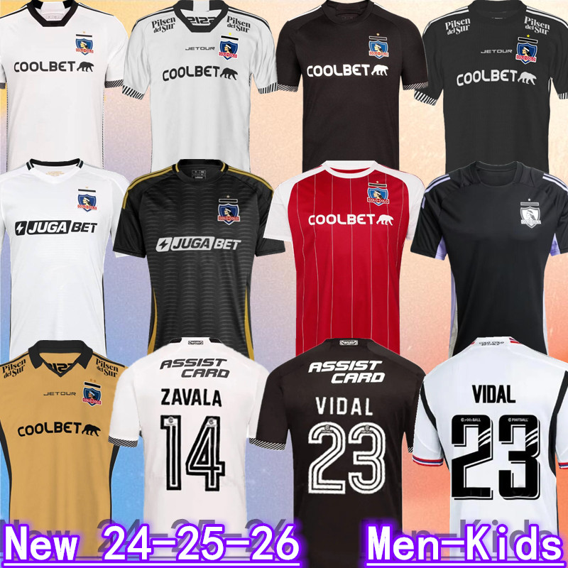 24 25 26 Colo Colo Mens Soccer Jerseys VIDAL SANTOS BOLADOS ARRIAGADA ZALDIVIA GIL FUENTES COSTA Home Away 3rd 4rd 2024 2025 2026 Football Shirts mens kids kits Special