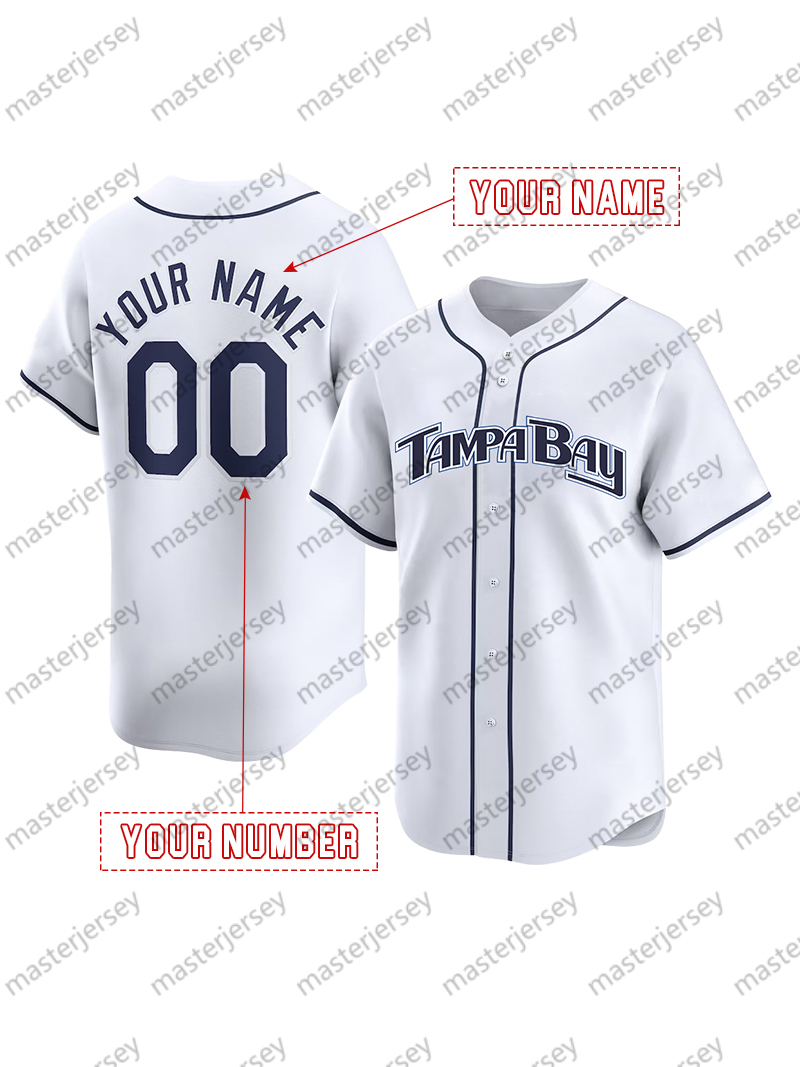 Men/Women/Youth Baseball Jerseys McClanahan Franco Lowe Boggs Arozarena Caballero Caminero Stitched Custom Jersey
