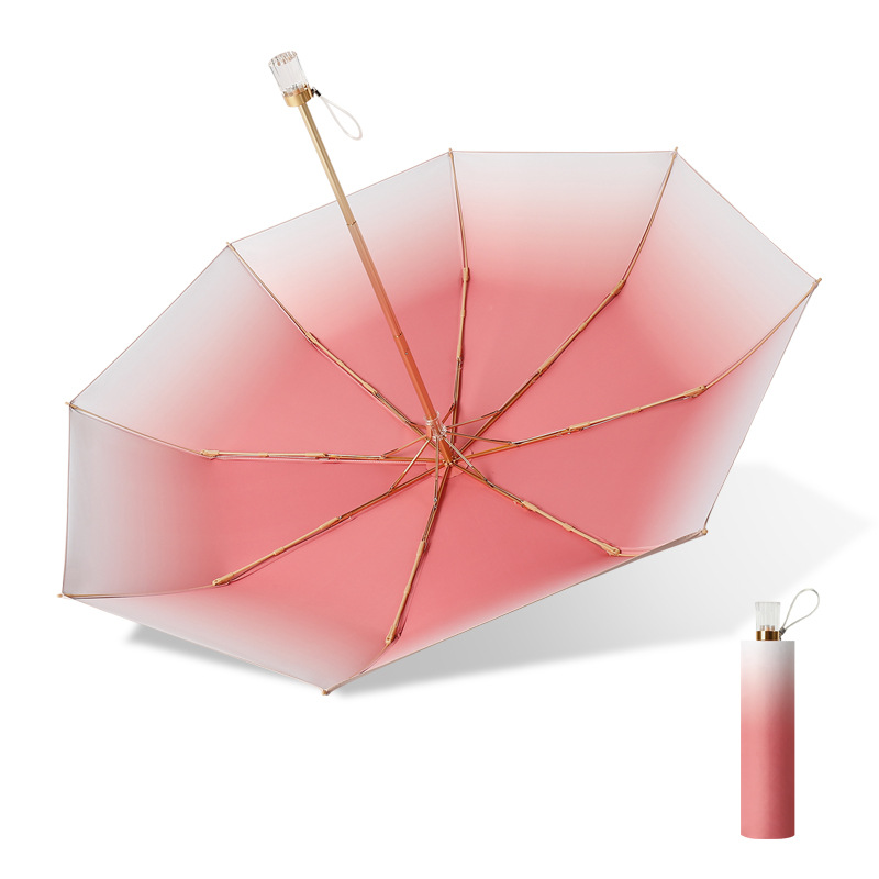 Beautiful Three-Fold Sunscreen Umbrella - Durable, UV Blocking & Waterproof