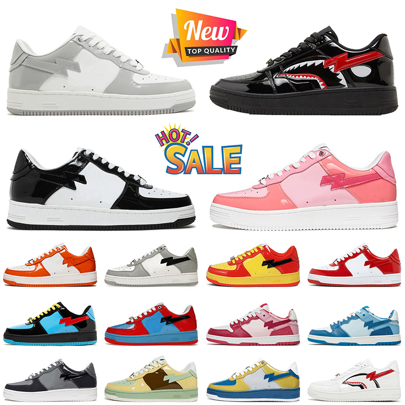 Top Quality With Camouflage Box Patent Leather Designer Casual Shoes Black White Color Camo Combo Pink Green Red Grey dhgate Platform Sneakers Womens Mens Trainers