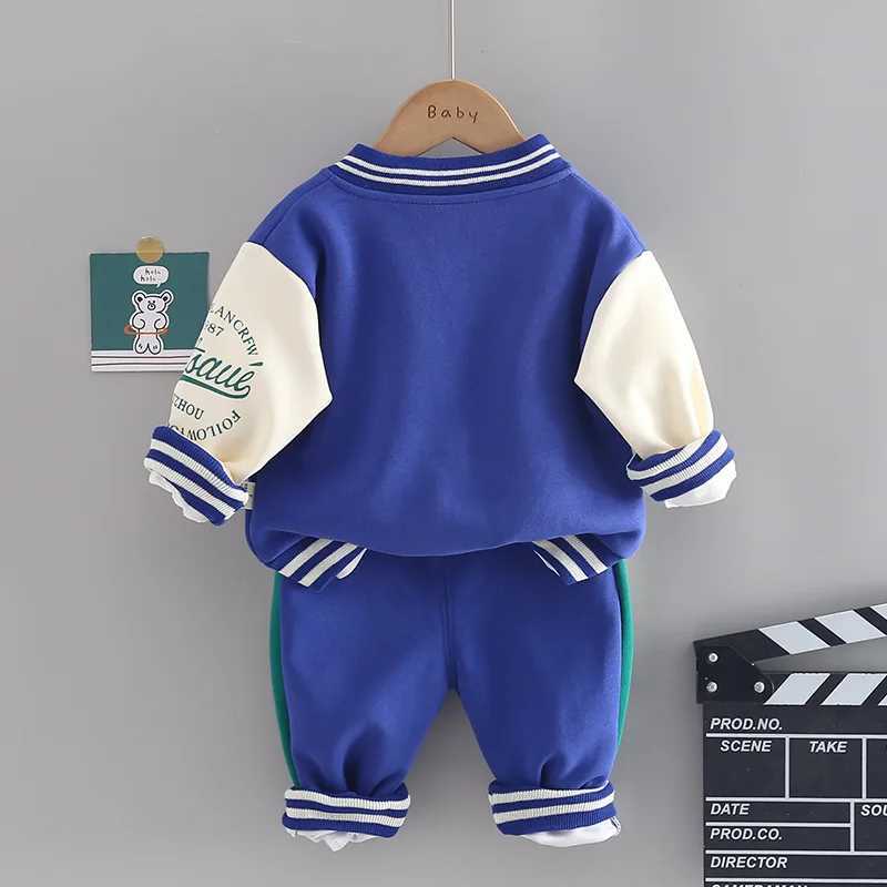 Clothing Sets Baby Boy Fall Clothes Boutique Outfits for Girls Long Sleeve Single Breasted Cardigan Coats Pants Infant Clothing Kids Sportwear Y241129