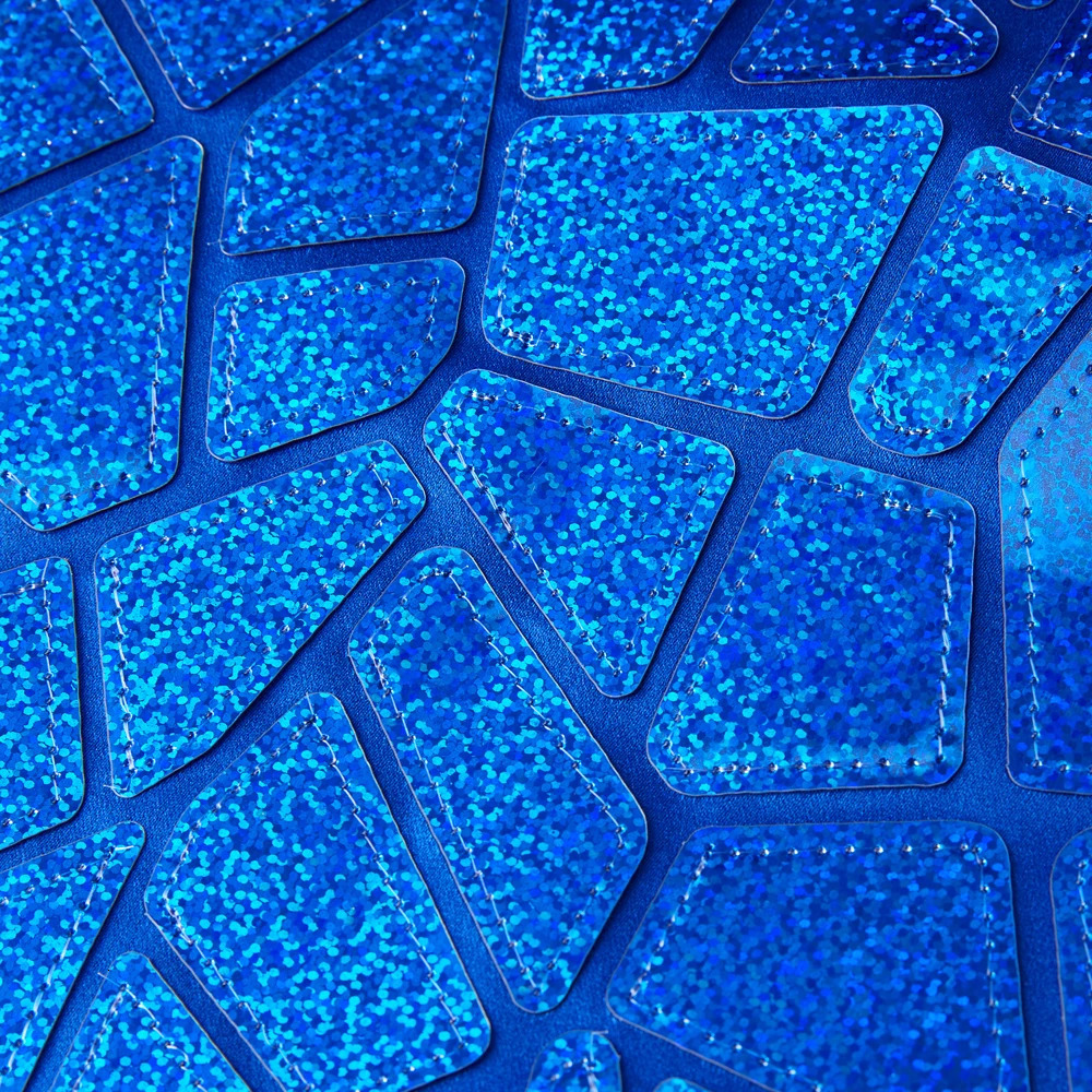 Shiny Blue Sequins Bling Glitter Blazer Men Shawl Collar One Button Tuxedo Suits Mens Wedding Party Stage Costumes 241228