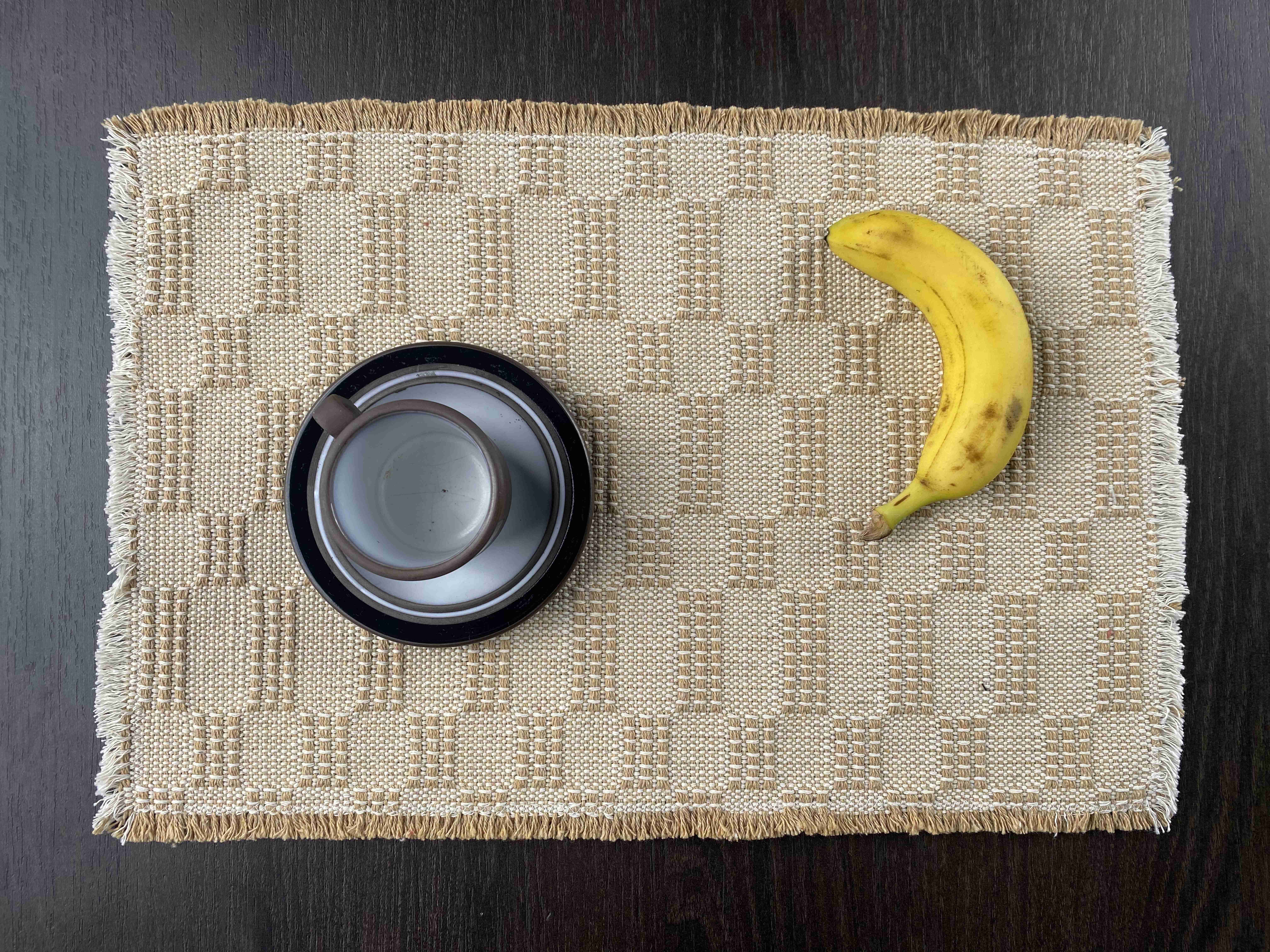 Heavyweight Handwoven Cotton Kitchen Table Mat - Eco-Friendly & Durable