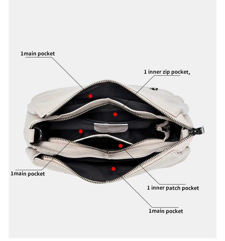 High Quality Real Leather Handbag Ladies Genuine Leather Shoulder Bags Womens Casual Messenger Bags Versatile Crossbody Bag Z250115