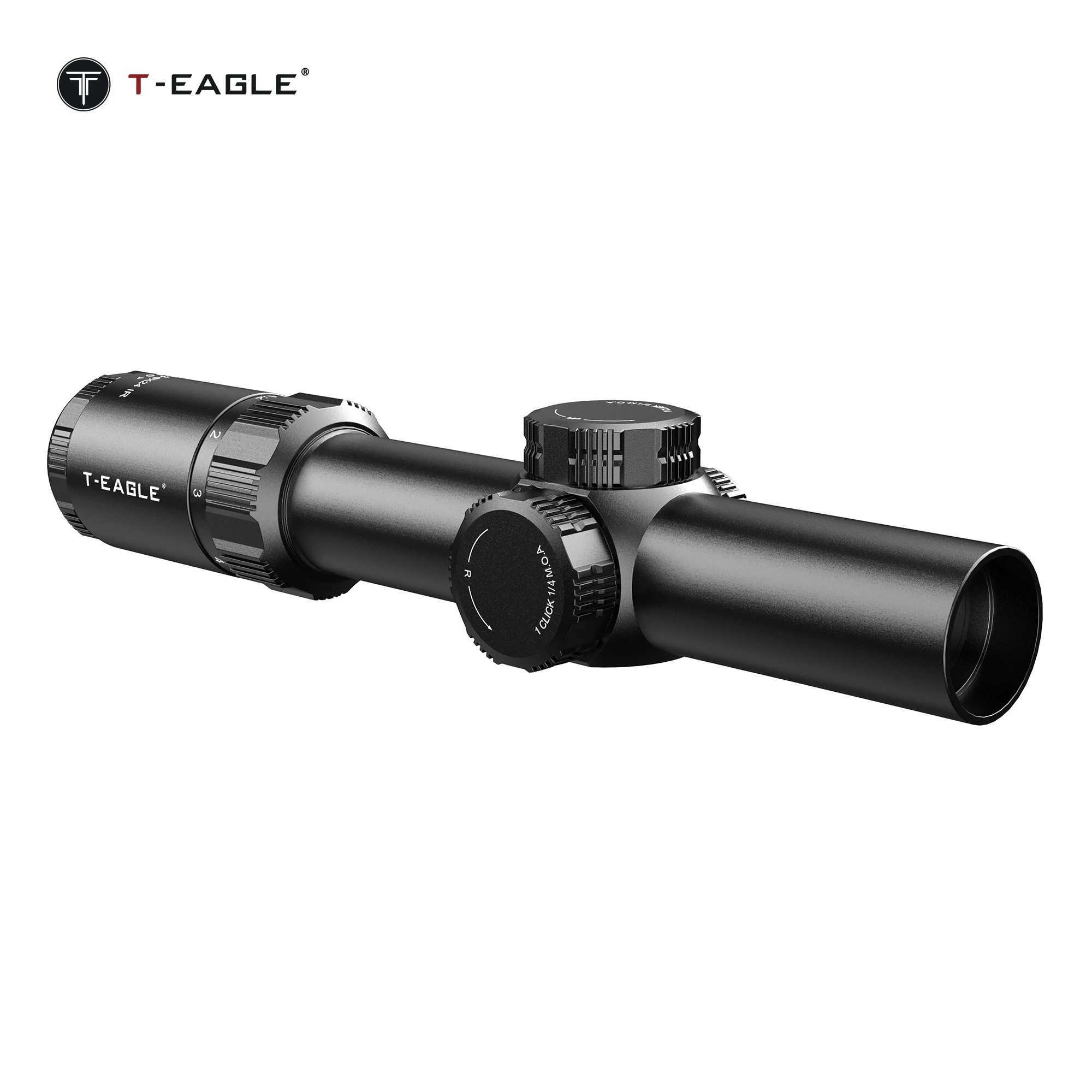 T-EAGLE EOX .2-6X24IR Tactical LPVO Short Rifle Scope For Hunting Caza Riflescope With Illuminated /4 MOA Airsoft Sight .223W241014