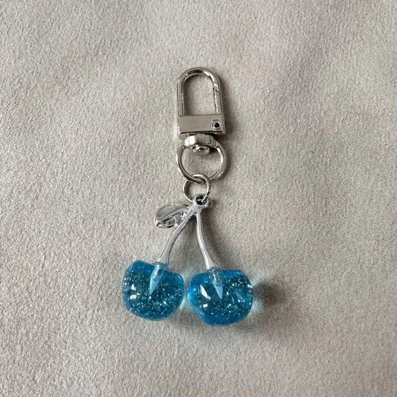 Keychains Lanyards Elegant Cherry Bag Charm Keychain Pendant Versatile Fashion Pieces for Personal Accessories H250115