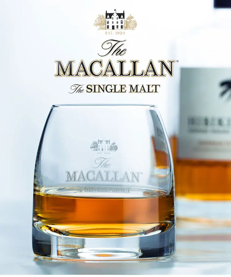 Chamvin Private Collection Macallan Glass Whiskey Glass Single Malt Crystal Wine Bottle Vodka Cognac y Sniffer Cup 250110