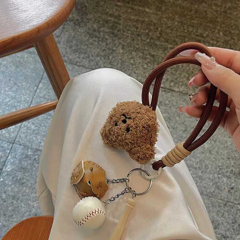 Keychains Lanyards Handmade Woven Braided Keychain Bag Pendant Phone Ornament Hanging Decoration Cool Cute Tassel Sweet Key Buckle H250115