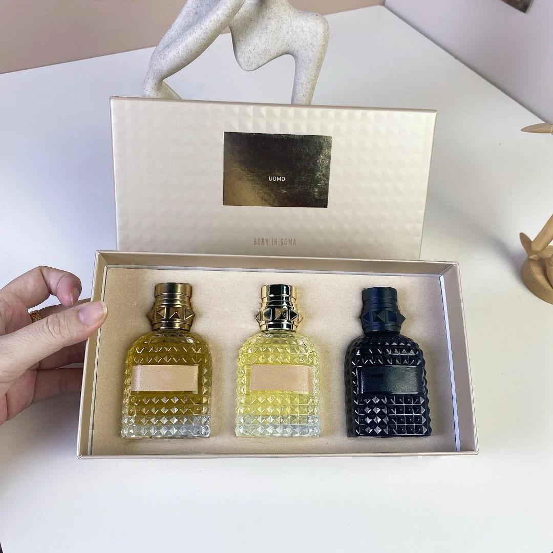 Set Perfume women man 3pcs 15ml 30ml fragrance set brand designer sex cologne perfumes long lasting smell scent born in roma fragrances gift sets 3piece 4piece kit
