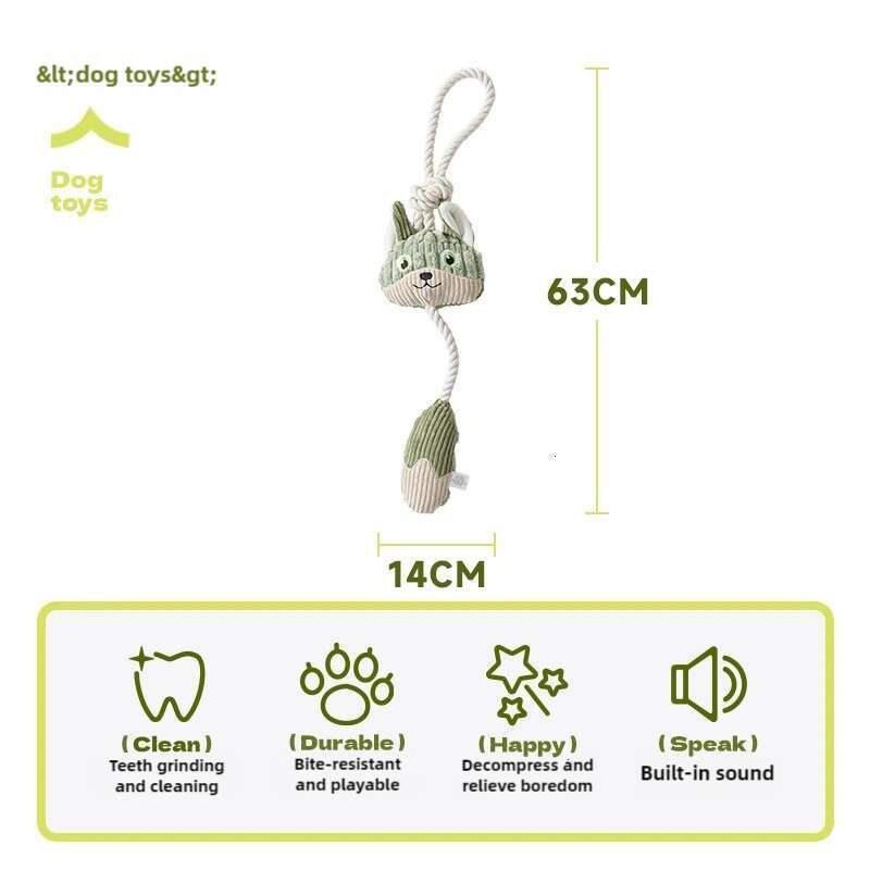 Fun Squeaky Dog Chew Toy, Durable Teething and Interactive Boredom Relief