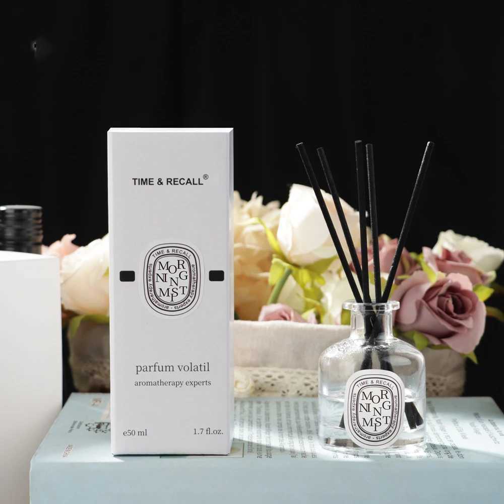 Scented Candle One 50ml Reed diffuser gift set household perfume oil with stick air freshener essential for bathroom accessories H250113 HZGI