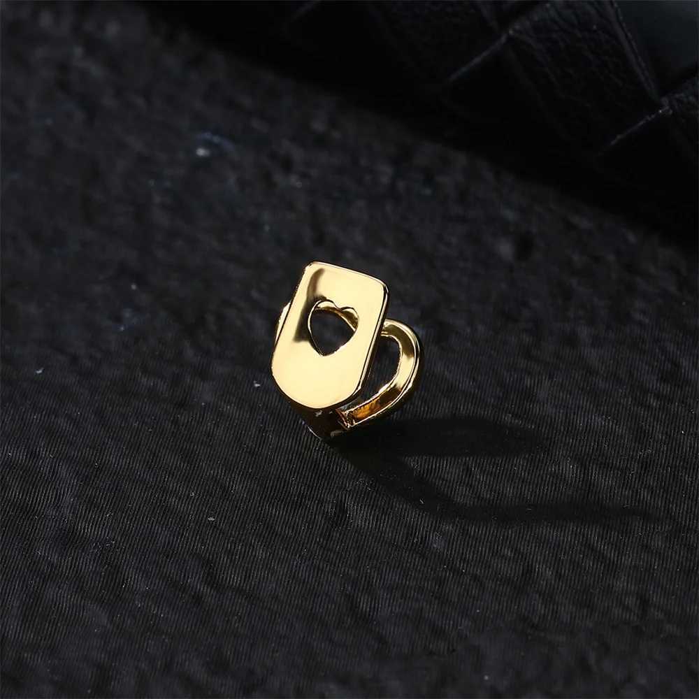 D Z Simple Single Hollow Heart Teeth Grillz Hip Hop Gold Silver Color Tooth Caps For Women Men Jewelry Halloween GiftXJ250114