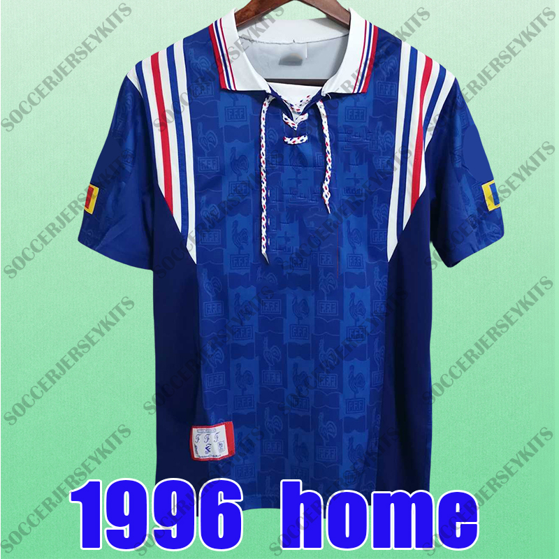 retro jersey French football kits shirts ZIDANE TREZEGUET DESCHAMPS HENRY Petit DJORKAEFF retro soccer jersey world cup