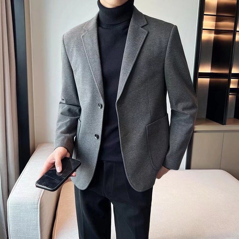 K763 Men's Slim Fit Wedding Suit - High-End Fashion Business Attire