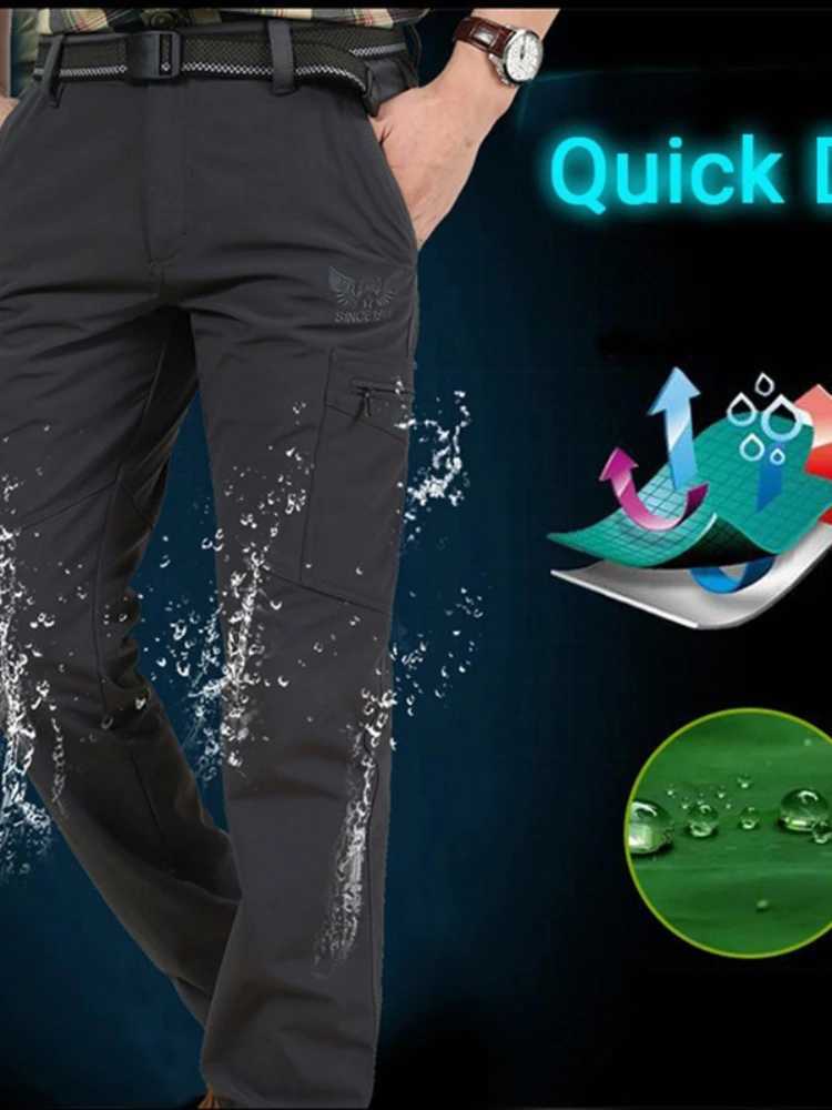 2023 new Outdoor Waterproof Tactical Cargo Pants Men Breathable Summer Casual Army Military Long Trousers W250115