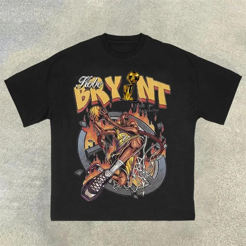 Men's T Shirts 2025 Basketball Shirt Sports Style Short Sleeve Cotton Printed Loose T-Shirt And Women's Street Hip Hop Clothes Tops