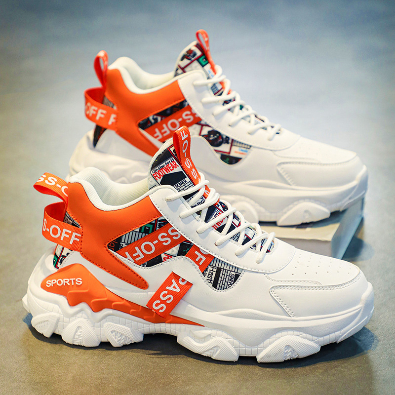 Men's shoes autumn winter 2025 new sports life sports leisure running increase basketball daddy plus velvet tide shoes