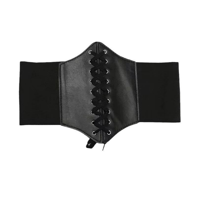Decorative belt women's elastic girdle seal simple hundred with shirt dress four seasons trend wide straps skinny