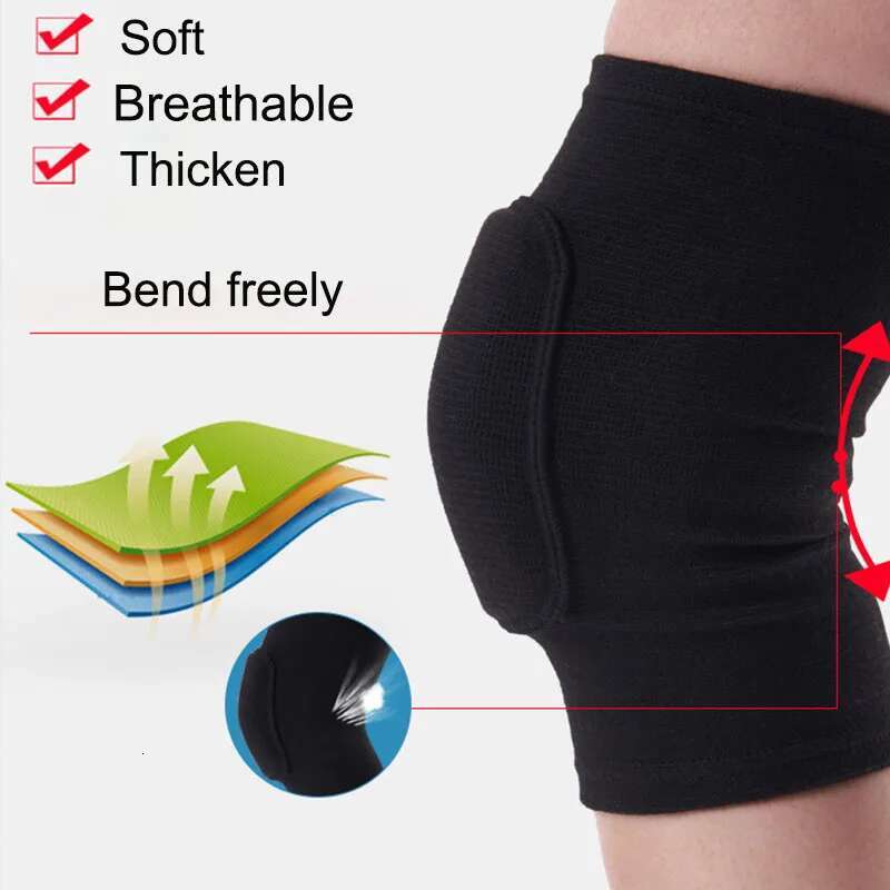 Ddmytiger Ddmytiger China Domestic Sports Compression Pads Elastic Knee Protector Thickened Sponge Knees Brace Support For Dancing Workout Training