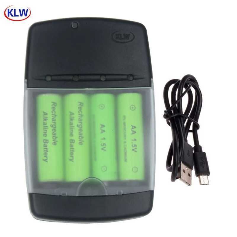New Arrival USB LR03 AA LR6 AAA LR61 AAAA Alkaline 1.5V Rechargeable Battery Smart Charger with Intelligent LED Indicator For Toy Camera T250114