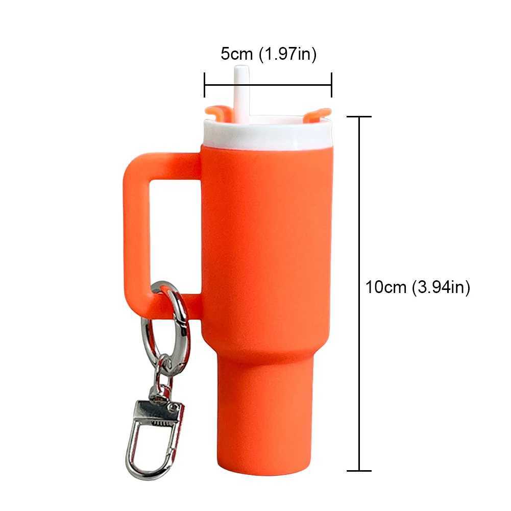Keychains Lanyards 3/5/6pcs Mini Tumbler Keychain Cup for School Bag Key Ring or Lip Balm Detachable H250115