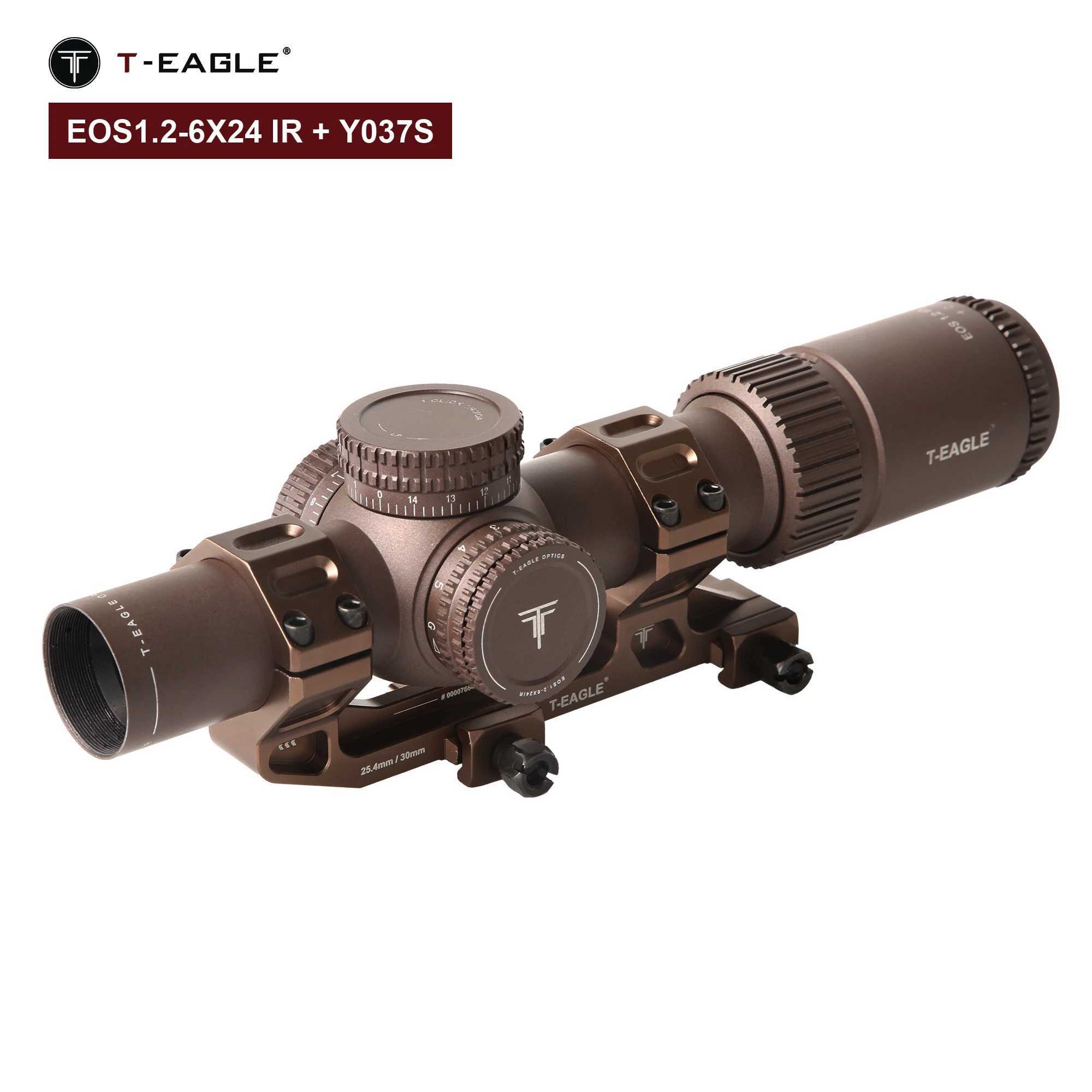 T-EAGLE EOS .2-6 X24 IR Tactical Riflescope Spotting Scope for Rifle Hunting Optical Collimator Air Gun Sight Red Green LightW241014