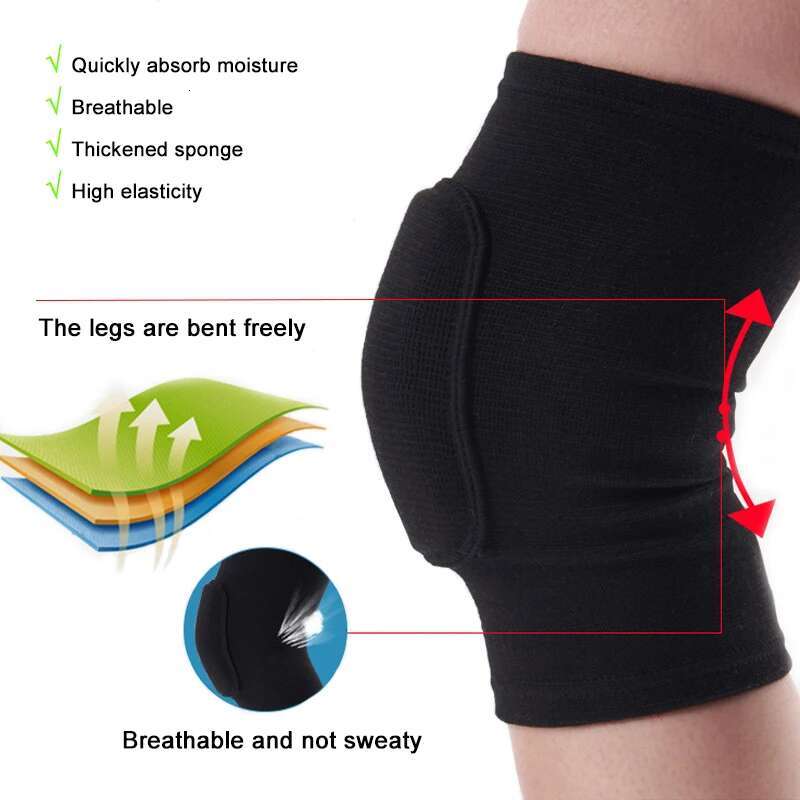 Ddmytiger Ddmytiger China Domestic Sports Compression Knee Pads Elastic Protector Thickened Sponge Brace Support For Dancing Workout Training Yoga